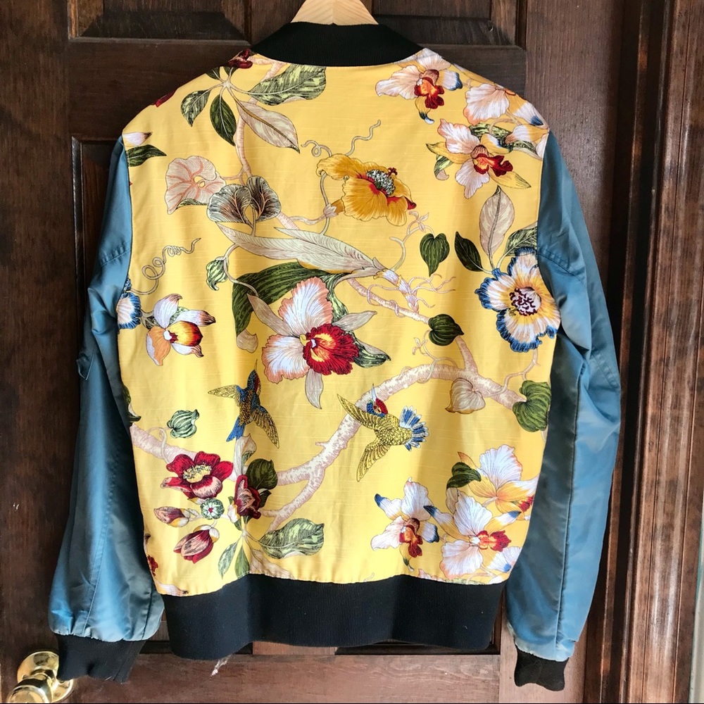Bomber Jacket - unique floral detailing
